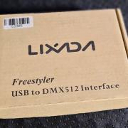 Eladó vadiúj Lixada USB DMX 512 csatornás fényvezérlő adapter.