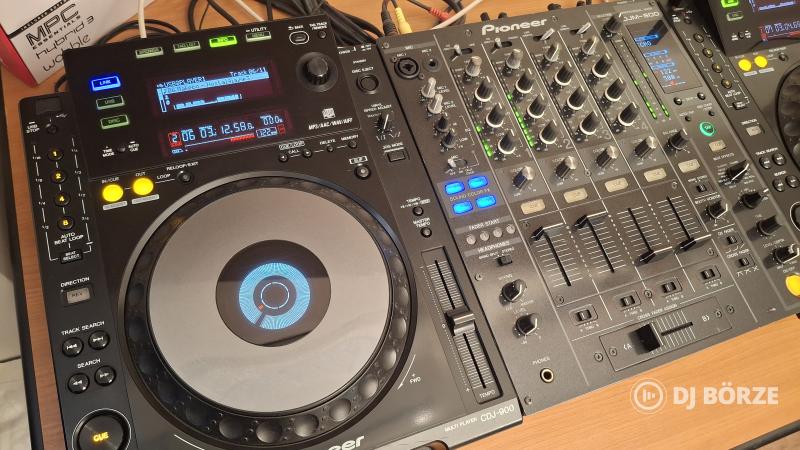 Pioneer CDJ 900 (2db) + gyári kofferek (2db)