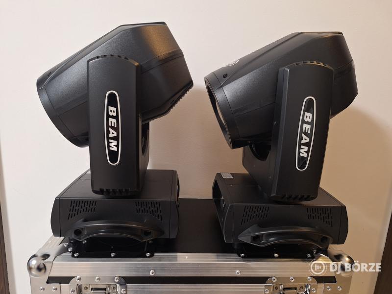 Eladó 2 darab új 230 watt 7R robotlámpa rackkel