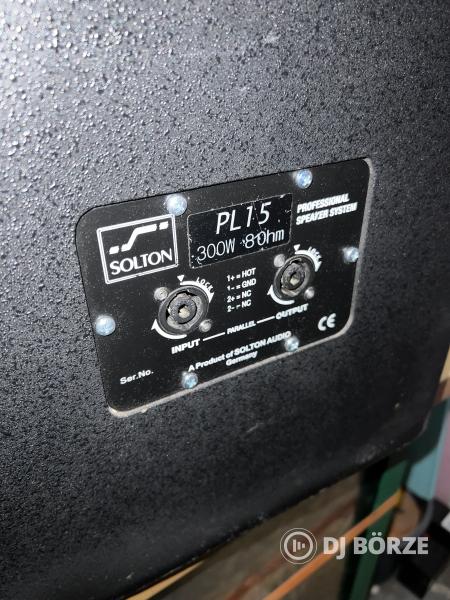 Solton PL15, 300/600W 8 ohm topláda, új szivaccsal