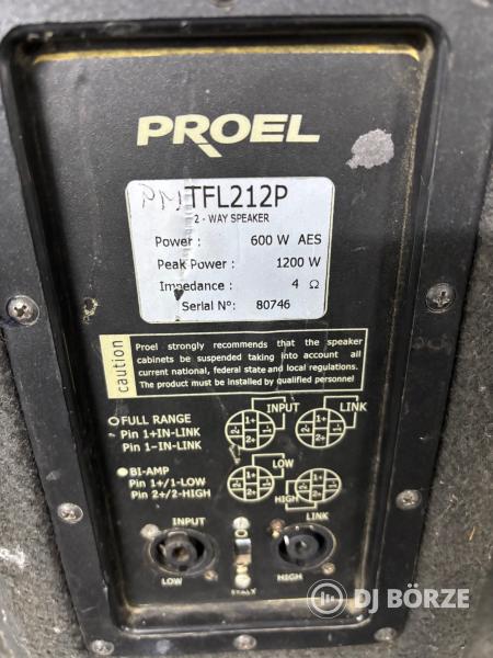 Proel TFL212P dupla 12”-os hangfal 4 db