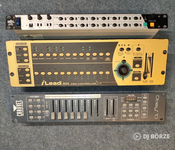 CHAUVET OBEY 10, LC-2000 DIRECTOR és ACME iLead 0824 fényvezérlők