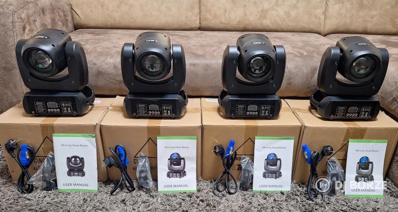 Eladó 4 db új, 100 watt teljesítményű ledes, 1/18 prizmás beam & spot robotlámpa