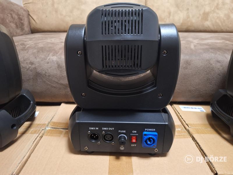 Eladó 4 db új, 100 watt teljesítményű ledes, 1/18 prizmás beam & spot robotlámpa