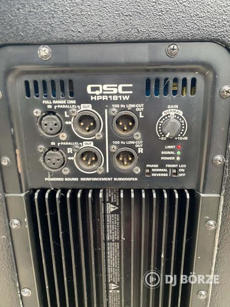 4db QSC HPR181 18" aktív szub láda