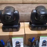 Eladó 4 db új 100 watt teljesitményű 1/18 prizmás beam&spot robotlámpa