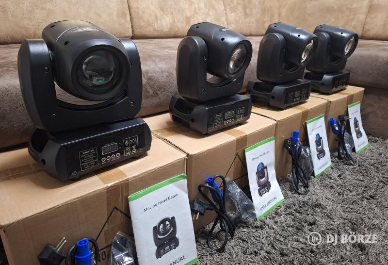 Eladó 4 db új 100 watt teljesitményű 1/18 prizmás beam&spot robotlámpa