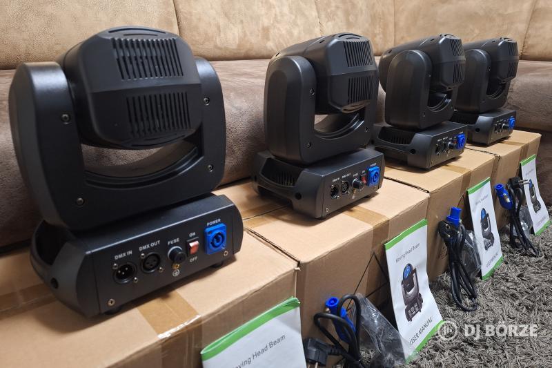 Eladó 4 db új 100 watt teljesitményű 1/18 prizmás beam&spot robotlámpa