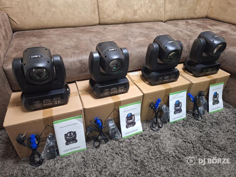 Eladó 4 db új 100 watt teljesitményű 1/18 prizmás beam&spot robotlámpa