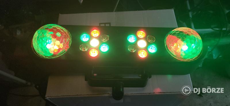 Diszkó lámpa, fény 30W állvánnyal, távirányítóval