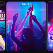 Diszkó lámpa, fény 30W állvánnyal, távirányítóval