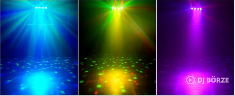 Diszkó lámpa, fény 30W állvánnyal, távirányítóval