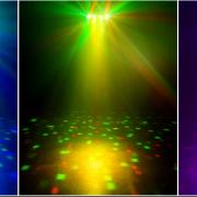 Diszkó lámpa, fény 30W állvánnyal, távirányítóval