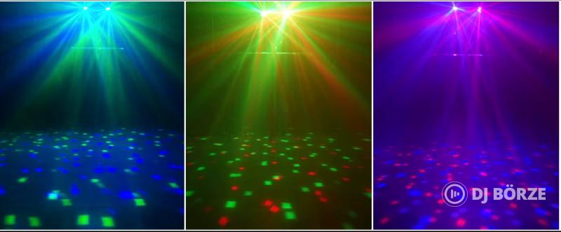 Diszkó lámpa, fény 30W állvánnyal, távirányítóval