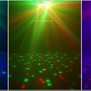 Diszkó lámpa, fény 30W állvánnyal, távirányítóval