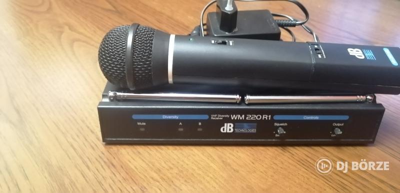 Vezetéknélküli DB mikrofon vevőegységgel