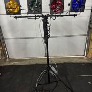 Mobil halogén izzós fényszett kompletten (lámpák, állvány, vezérlő, kábelezés)