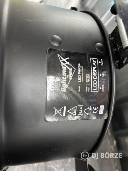 2 db Lightmaxx LED PAR 64 36x1W újszerű állapotban + ajándék színkeret