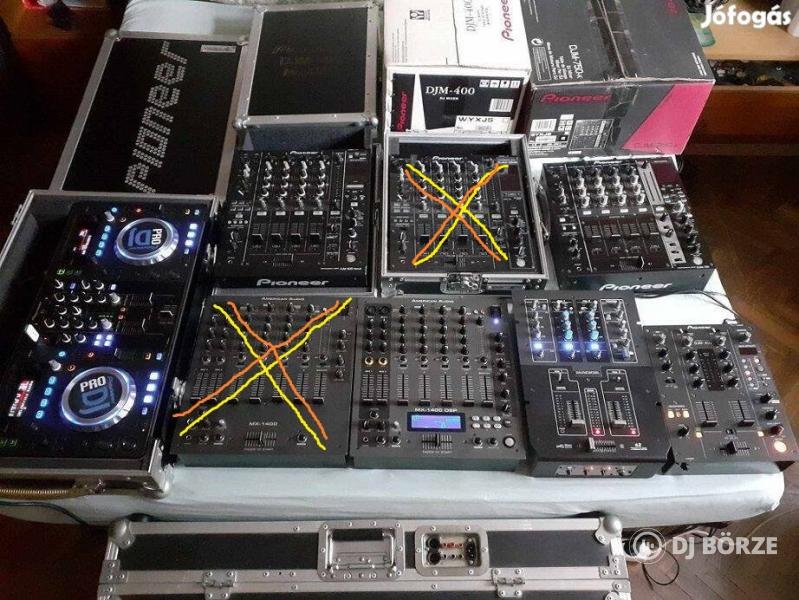 Pioneer DJM 900NEXUS, 850, 800, 750, 400, S3 SERATO, XDJ-R1, MACKIE d.2, A A MX 1400 DSP