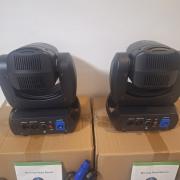 Eladó 2 db új 100 watt teljesítményű beam&spot 1/18 prizmás robotlámpa