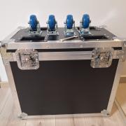 Eladó 2 db új 230 watt teljesítményű 7R robotlámpa rackkel