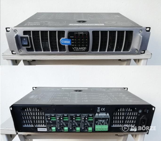 CLOUD VTX4400 professzionális négycsatornás végfok - 4x400 Watt
