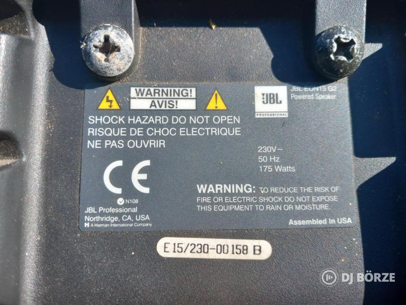 JBL EON G2-es aktívhangfal.