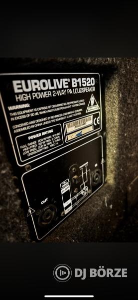 Behringer PMP4000 + B1520 + Proel TFL12P