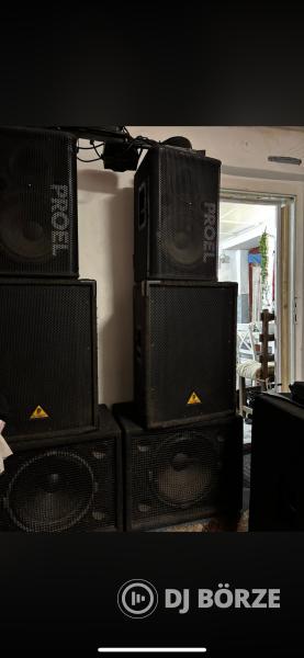 Behringer PMP4000 + B1520 + Proel TFL12P