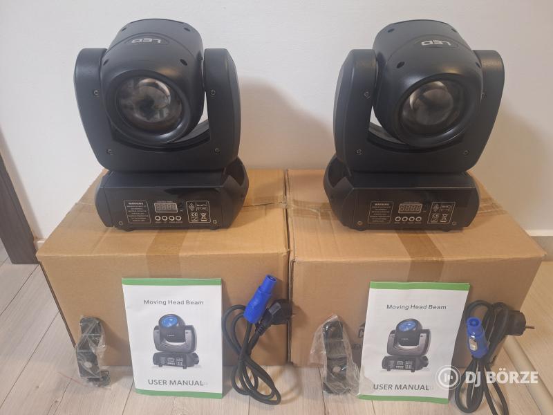 Eladó 2 db új 100 watt teljesítményű 1/18 prizmás beam & spot robotlámpa