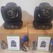 Eladó 2 db új 100 watt teljesítményű 1/18 prizmás beam & spot robotlámpa