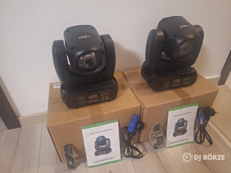 Eladó 2 db új 100 watt teljesítményű 1/18 prizmás beam & spot robotlámpa