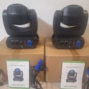 Eladó 2 db új 100 watt teljesítményű 1/18 prizmás beam & spot robotlámpa