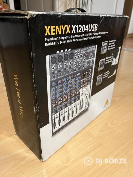Behringer XENYX X1204USB 4 mono, 2 sztereó csatornás, 2/2-buszos USB-s keverő