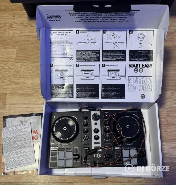 Hercules Inpulse 200 MK2 Dj Kontroller + HDP DJ45 Dj Fejhallgató - Muziker Garis