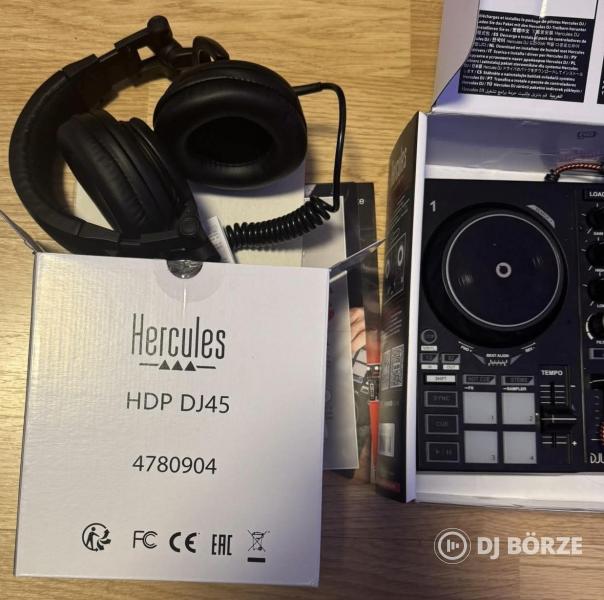 Hercules Inpulse 200 MK2 Dj Kontroller + HDP DJ45 Dj Fejhallgató - Muziker Garis
