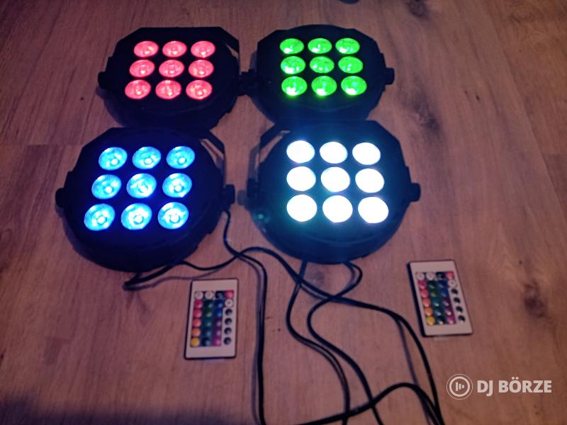 20db 9*10w rgbw multichip-es par, távirányítós, szaktudást nem igényel (beszámítás is)