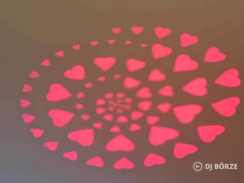 1db van!FTS Moving Head 90W Robotlámpa Beszámítás is) Speciális téma a gobóknál: Esküvő, karácsony