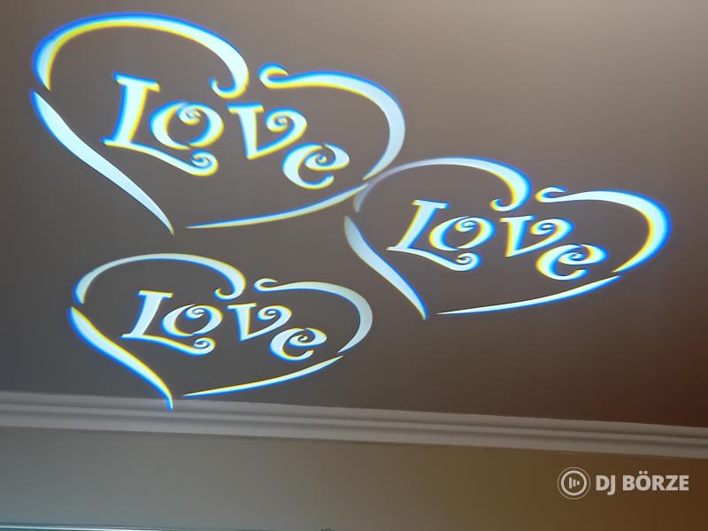 1db van!FTS Moving Head 90W Robotlámpa Beszámítás is) Speciális téma a gobóknál: Esküvő, karácsony