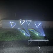 90 W Led Moving Head Forgófejes robotlámpa - prizma - rotogobo