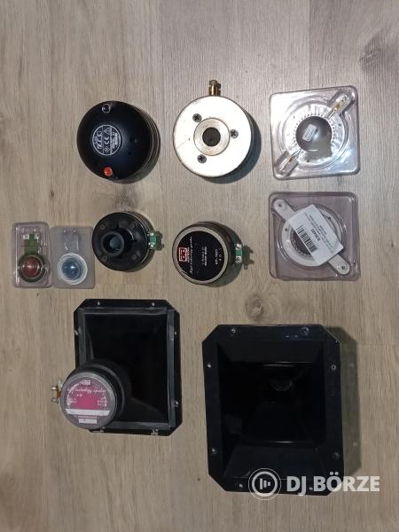 Driverek, pillék, passzív hangváltók, aktív hangfal erősítő modul (beszámítás is)