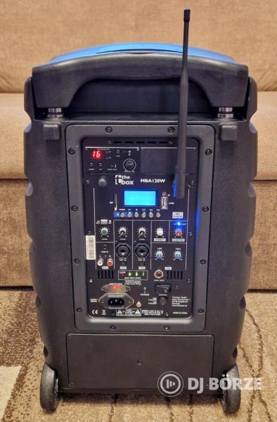 The Box / LD Systems Mobil akkumulátoros hangfal, 2db UHF mikrofonnal