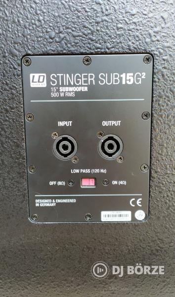 LD Systems Stinger SUB15 G2 passzív mélyládák