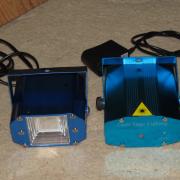 Eladó egyben 2db Diszkó party házibuli fény lézer és LED stroboszkóp