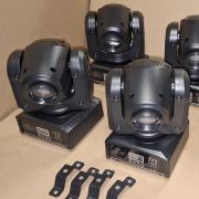 Robotlámpa, LED, DMX, 8 szín 8 gobo, 4db eladó