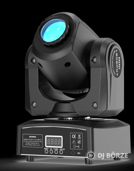 Robotlámpa, LED, DMX, 8 szín 8 gobo, 4db eladó