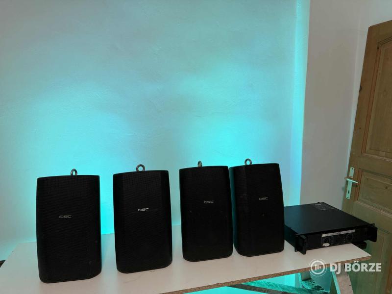 QSC 8" hangfalak + STAC végfok