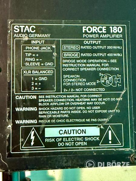 QSC 8" hangfalak + STAC végfok