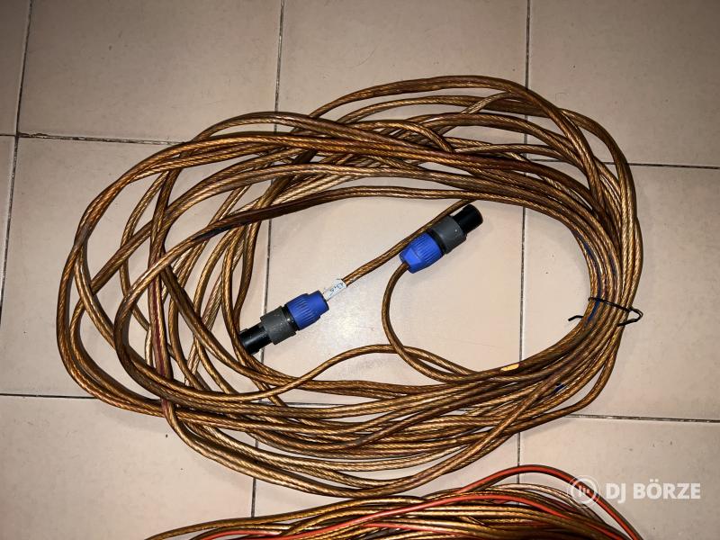 Hangfalkábelek 2x4mm2, 13m+20m, Neutrik Speakon csatival