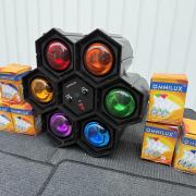 Izzós “fényorgona” | 6+6 új izzóval (újszerű)